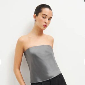 Reformation Spritz Top in Shale Grey